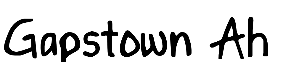 Gapstown-AH font family download free