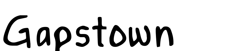 gapstown font family download free