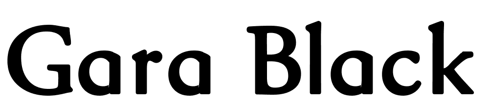 gara-Black font family download free