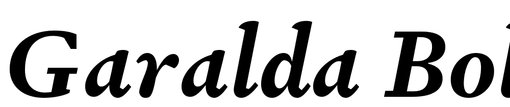 Garalda-Bold-Italic font family download free