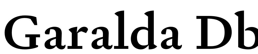 Garalda-Db font family download free