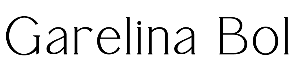 Garelina-Bold font family download free