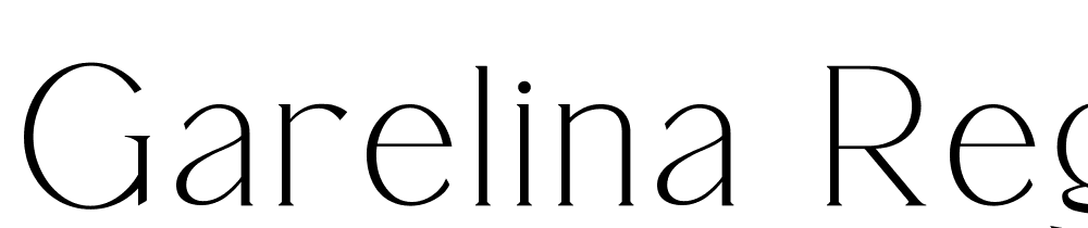 Garelina-Regular font family download free