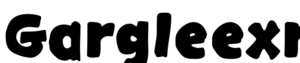 GargleExRg-Bold font family download free