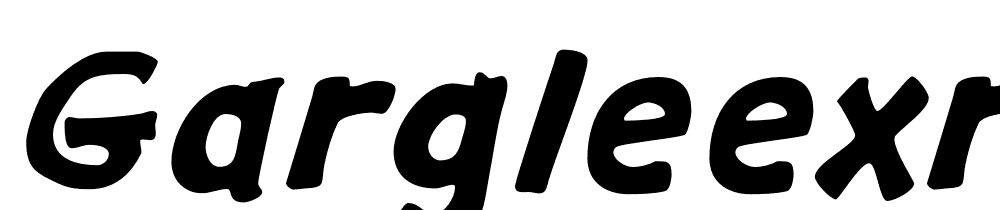 GargleExRg-BoldItalic font family download free