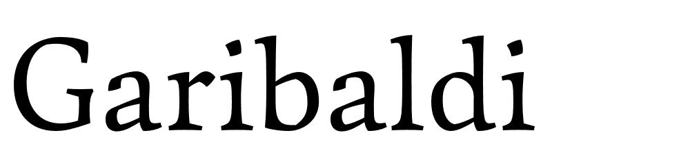 Garibaldi font family download free