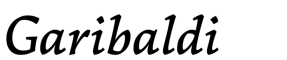 Garibaldi font family download free