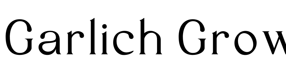 Garlich Grow font family download free