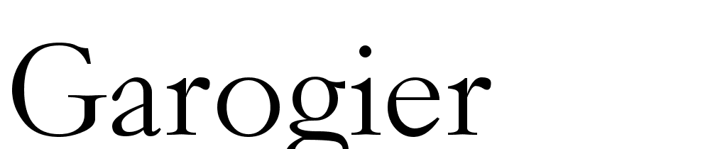 garogier font family download free