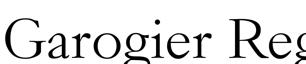 Garogier-Regular font family download free