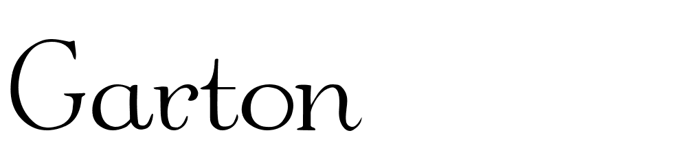 Garton font family download free