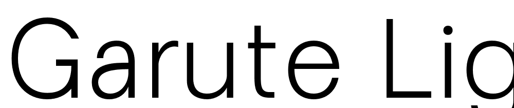 Garute-Light font family download free