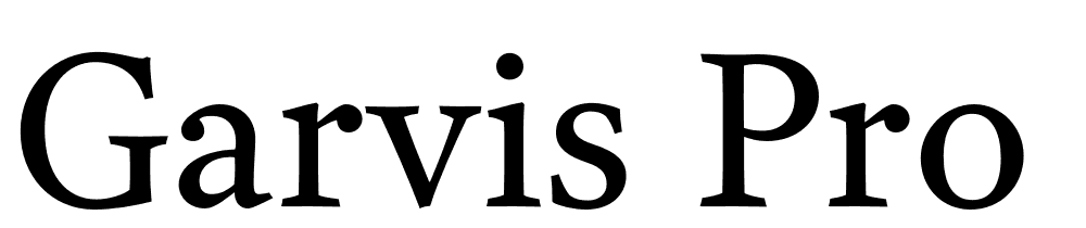 Garvis-Pro-Book font family download free