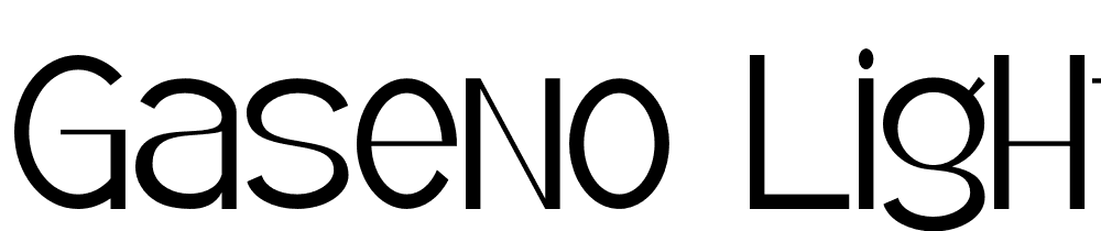 Gaseno Light font family download free