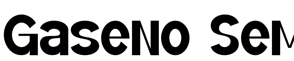 Gaseno SemiBold font family download free