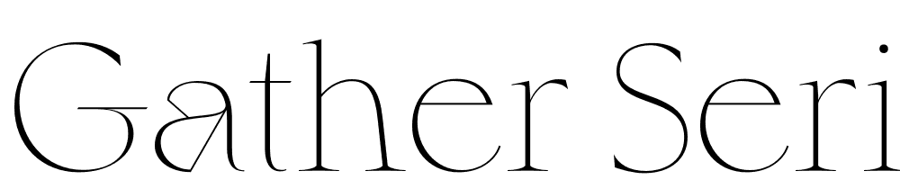 Gather Serif font family download free