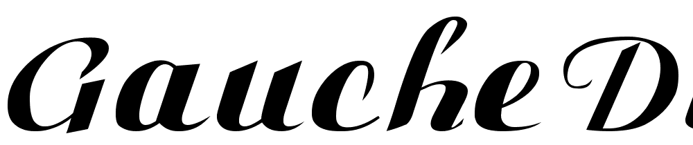 Gauche-Display font family download free