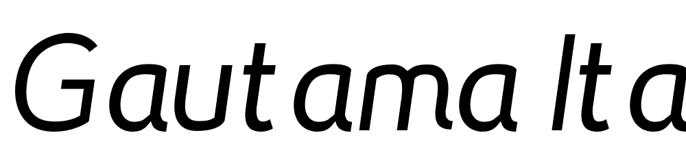 Gautama-Italic font family download free