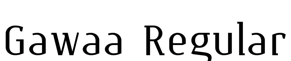 Gawaa-Regular font family download free