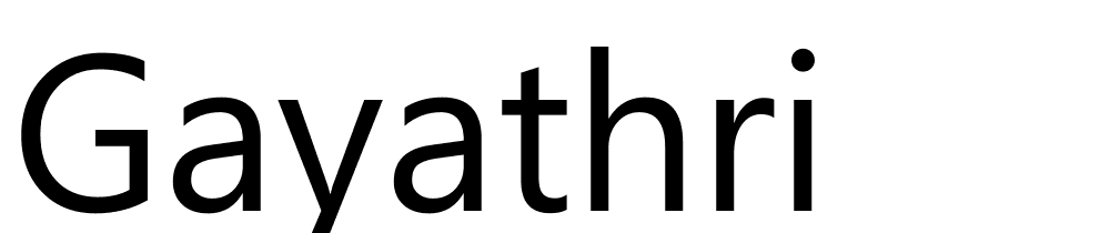 gayathri font family download free