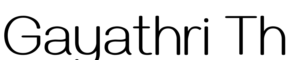 Gayathri-Thin font family download free