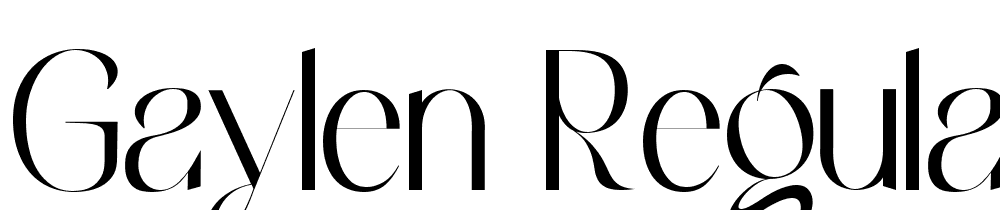 Gaylen-Regular font family download free