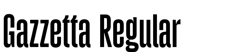 Gazzetta-Regular font family download free