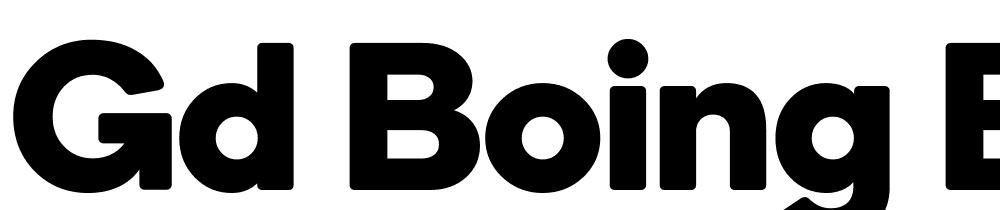 GD-Boing-Bold font family download free