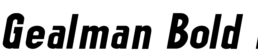 Gealman-Bold-Italic font family download free