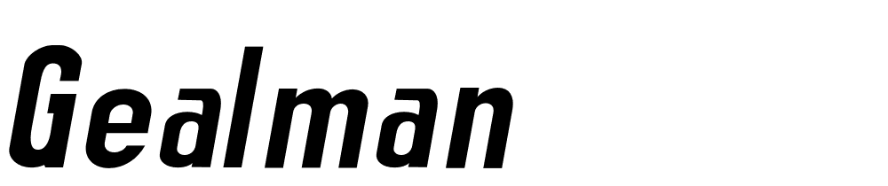 gealman font family download free