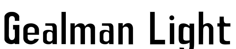 Gealman-Light font family download free