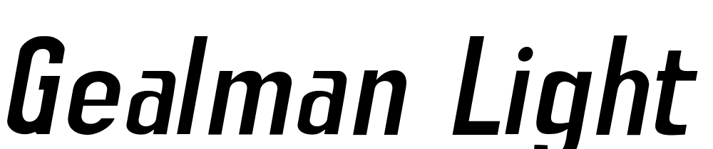 Gealman-Light-Italic font family download free