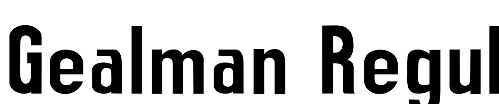 Gealman-Regular font family download free