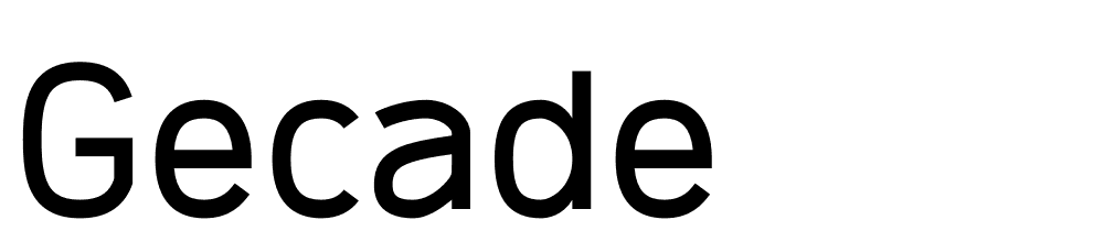 Gecade font family download free