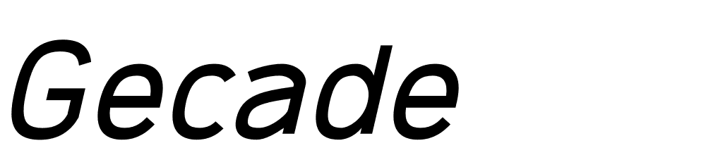 gecade font family download free