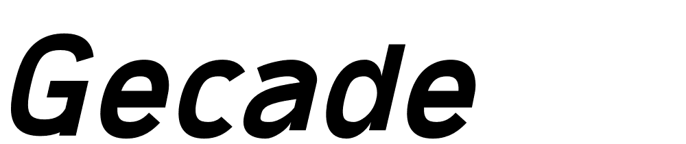 gecade font family download free