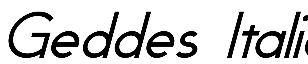 Geddes-Italic font family download free