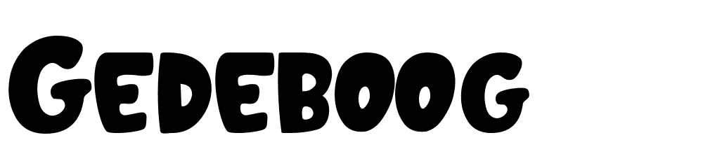 GEDEBOOG font family download free