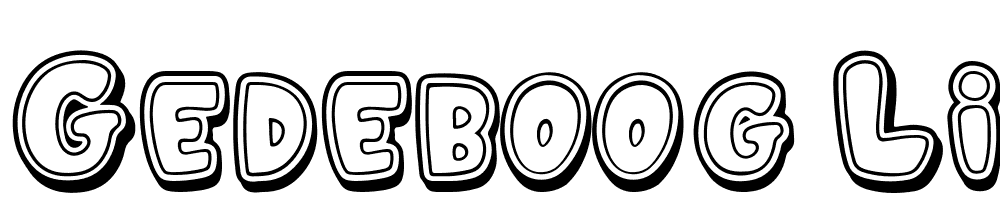 GEDEBOOG-LINE font family download free