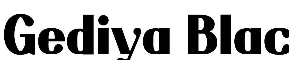 Gediya-Black font family download free