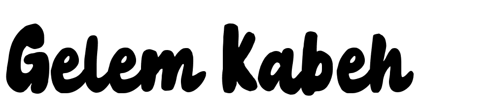 Gelem Kabeh font family download free