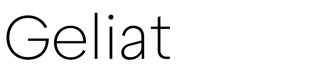 geliat font family download free