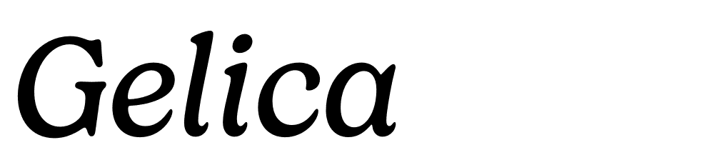 Gelica font family download free