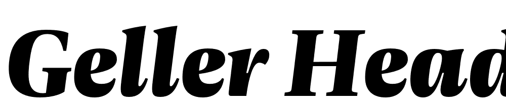 Geller-Headline-Black-Italic font family download free