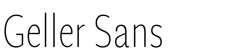 Geller Sans font family download free