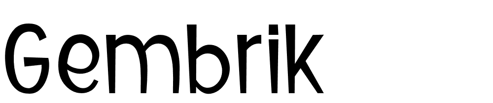 Gembrik font family download free