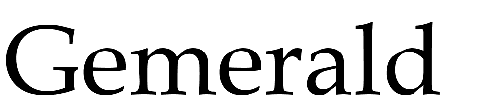 Gemerald font family download free