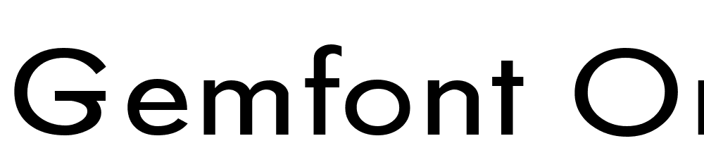 GemFont-One font family download free