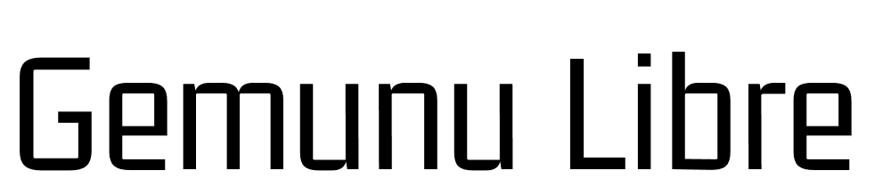 Gemunu-Libre font family download free