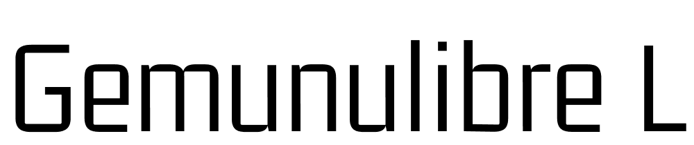 GemunuLibre-Light font family download free